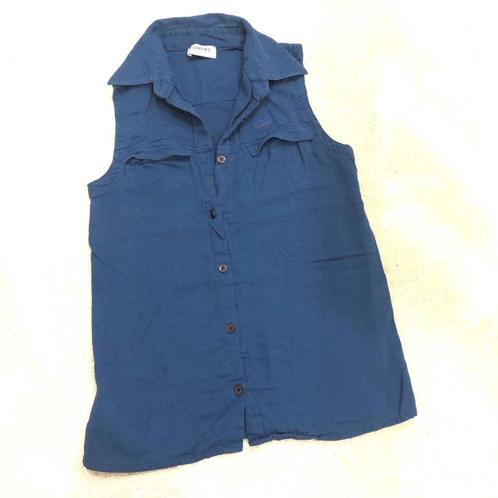 Blue Versace Sport top!!